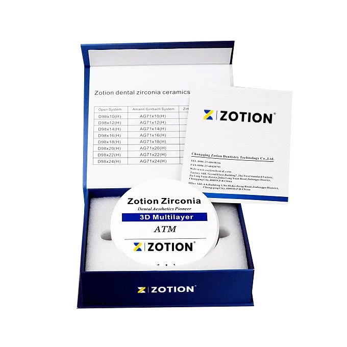 Dental ATM A2 Multilayer Preshade Zirconia Blocks